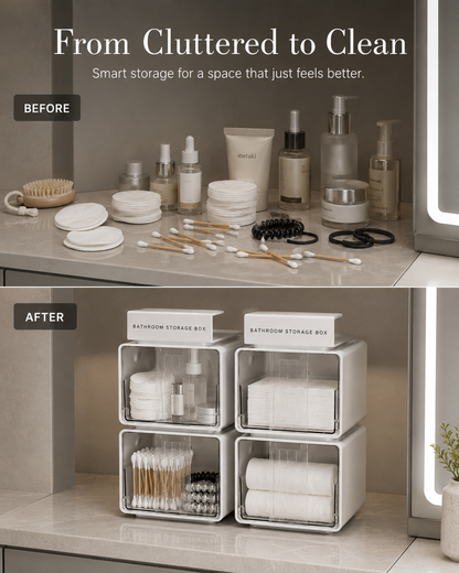✨ Clear Space-Saving Organizer Box — Buy More, Save More
