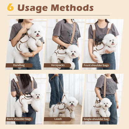 Portable, Breathable, Crossbody Pet Backpack