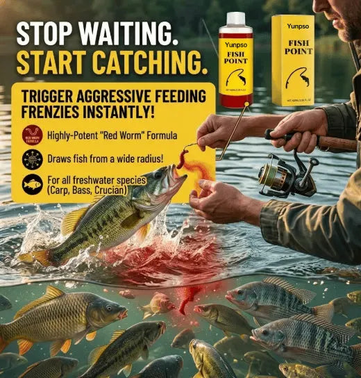 Concentrated Fish Attractant Liquid – Fast-Acting Red Worm Bait Additive for Freshwater Fishing, Enhances Scent & Improves Bite Response (100ml)-JAY