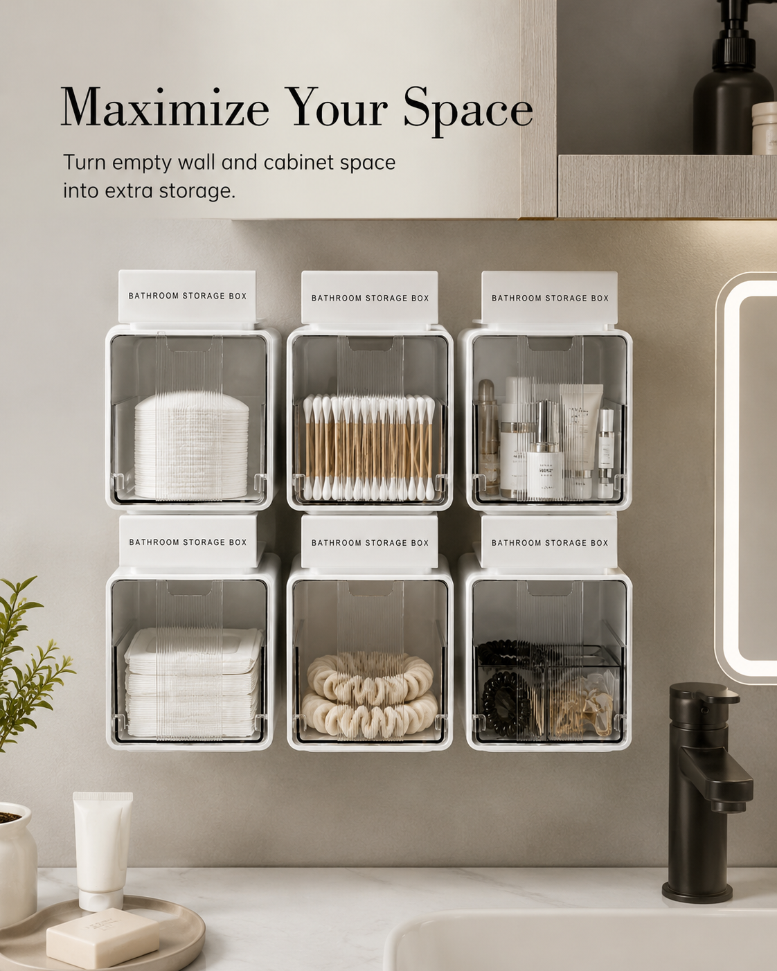 ✨ Clear Space-Saving Organizer Box — Buy More, Save More