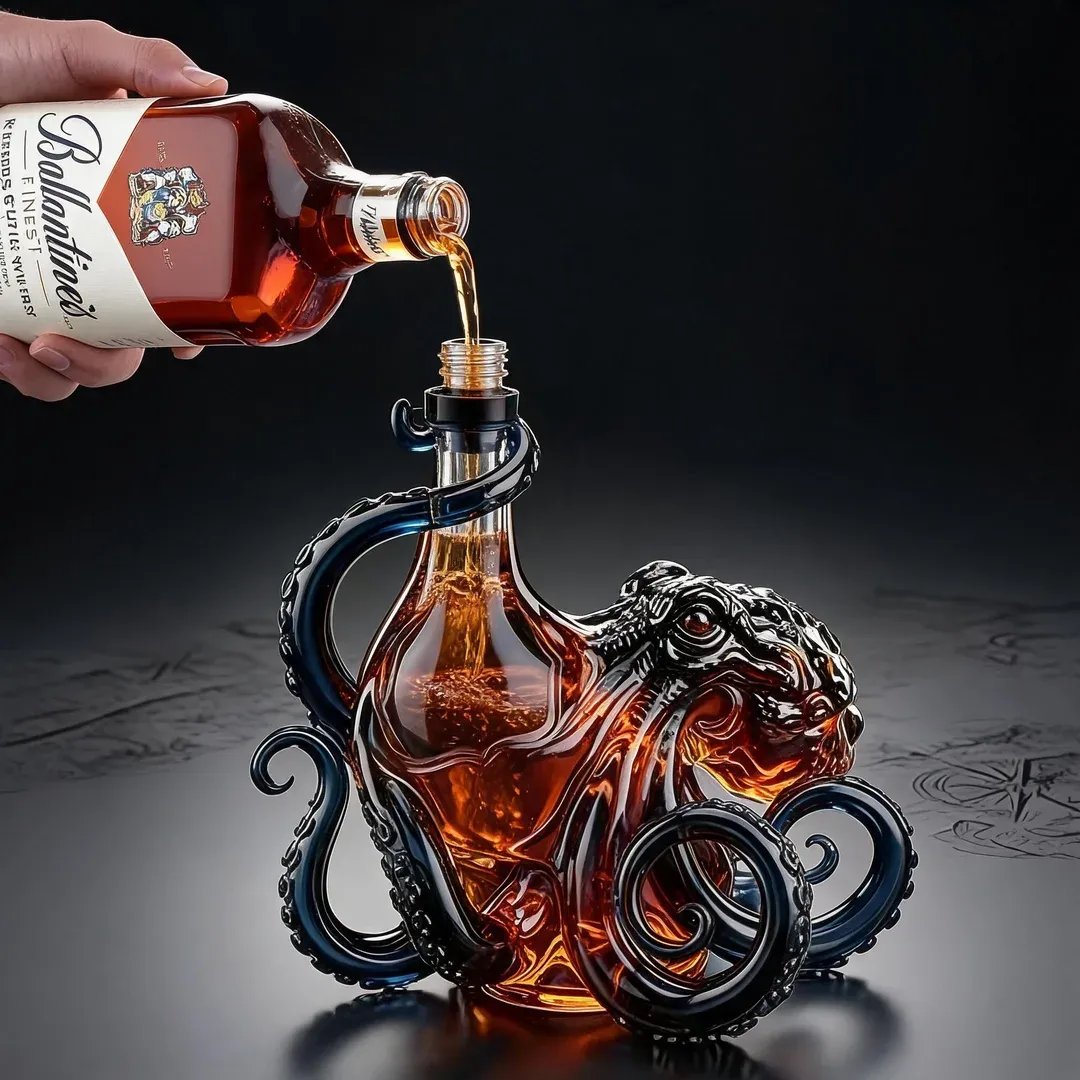 🔥HOT SALE 49% OFF - The Kraken Black Spiced Rum 3D Sculpted Octopus Collector's Edition Bottle🐙🥃