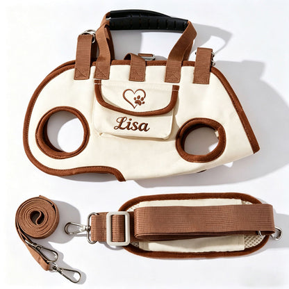 Portable, Breathable, Crossbody Pet Backpack