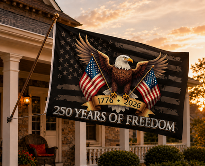 USA 250 Years of Freedom Patriotic Eagle Flag
