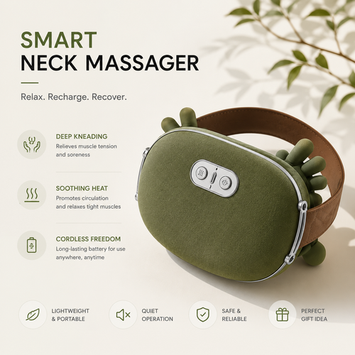 👐Bye-Bye Knots. Hello Relief. Last Day 70%OFF-Finelly Neck & Shoulder Massager.