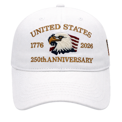 Exclusive USA 250th Anniversary Eagle Cap (1776–2026) —  Embroidered