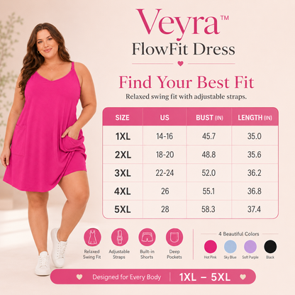Yunpso™ FlowFit Dress