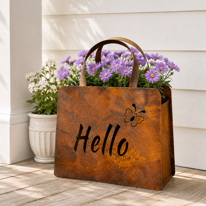 🎁Last Day 50% OFF🌸Rustic Metal Handbag Planter Decor