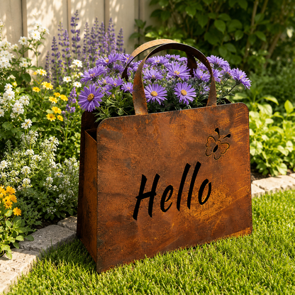 🎁Last Day 50% OFF🌸Rustic Metal Handbag Planter Decor