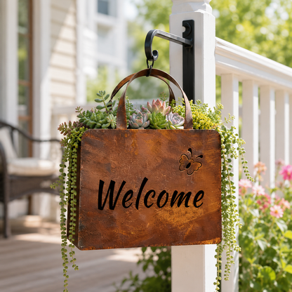 🎁Last Day 50% OFF🌸Rustic Metal Handbag Planter Decor