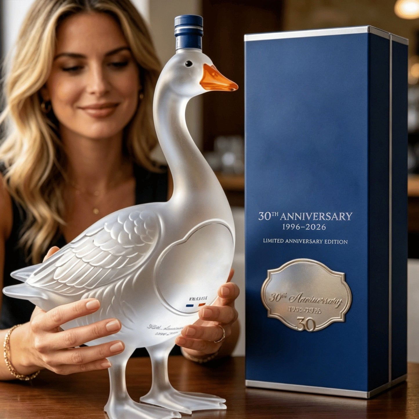 🦢30th Anniversary 3D Sculpted Vodka Bottle
