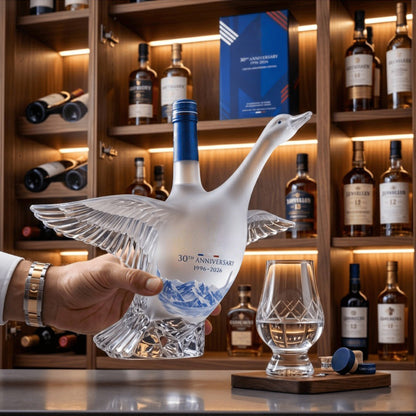 🦢30th Anniversary 3D Sculpted Vodka Bottle