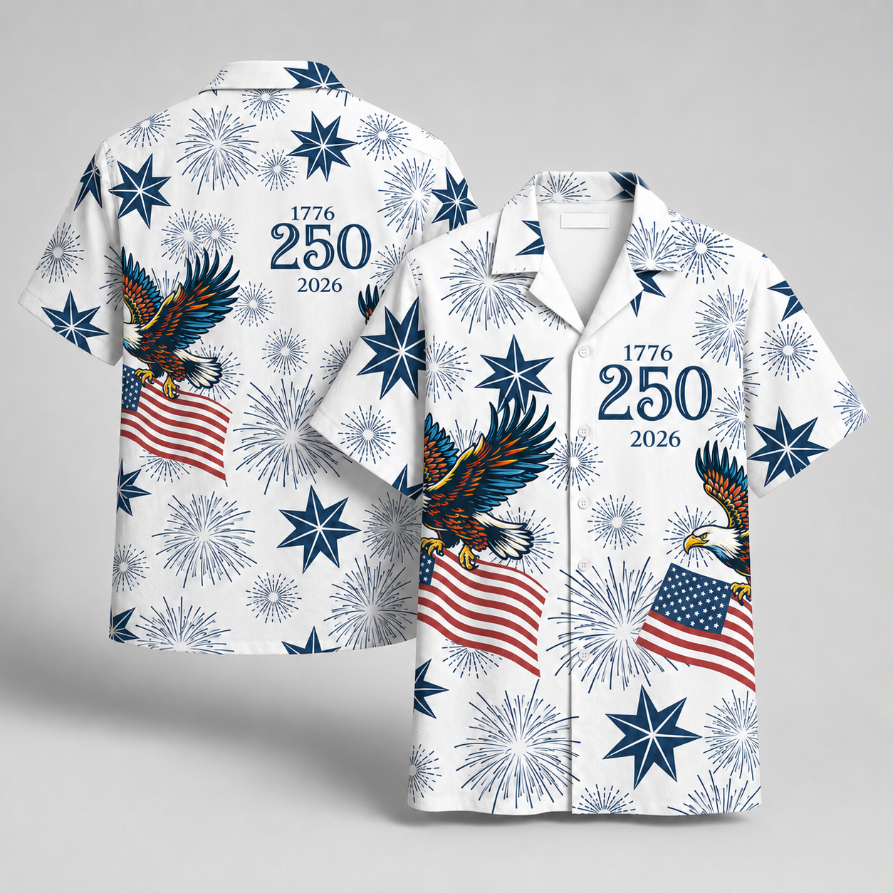 We the People 1776-2026 Stars and Stripes - USA 250th Anniversary Hawaiian Shirt