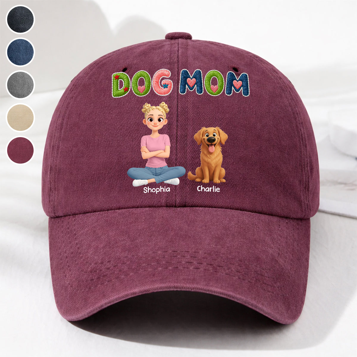 Sun On Our Heads - Personalized Custom 3D Effect Vintage Washed Denim Cap