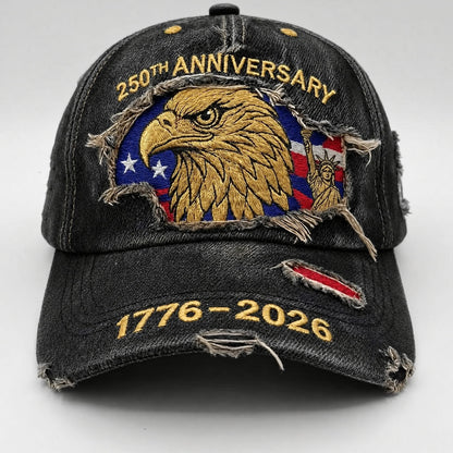 🦅US 250th Anniversary Liberty Eagle Hat — Embroidered. Patriotic. Built to last.