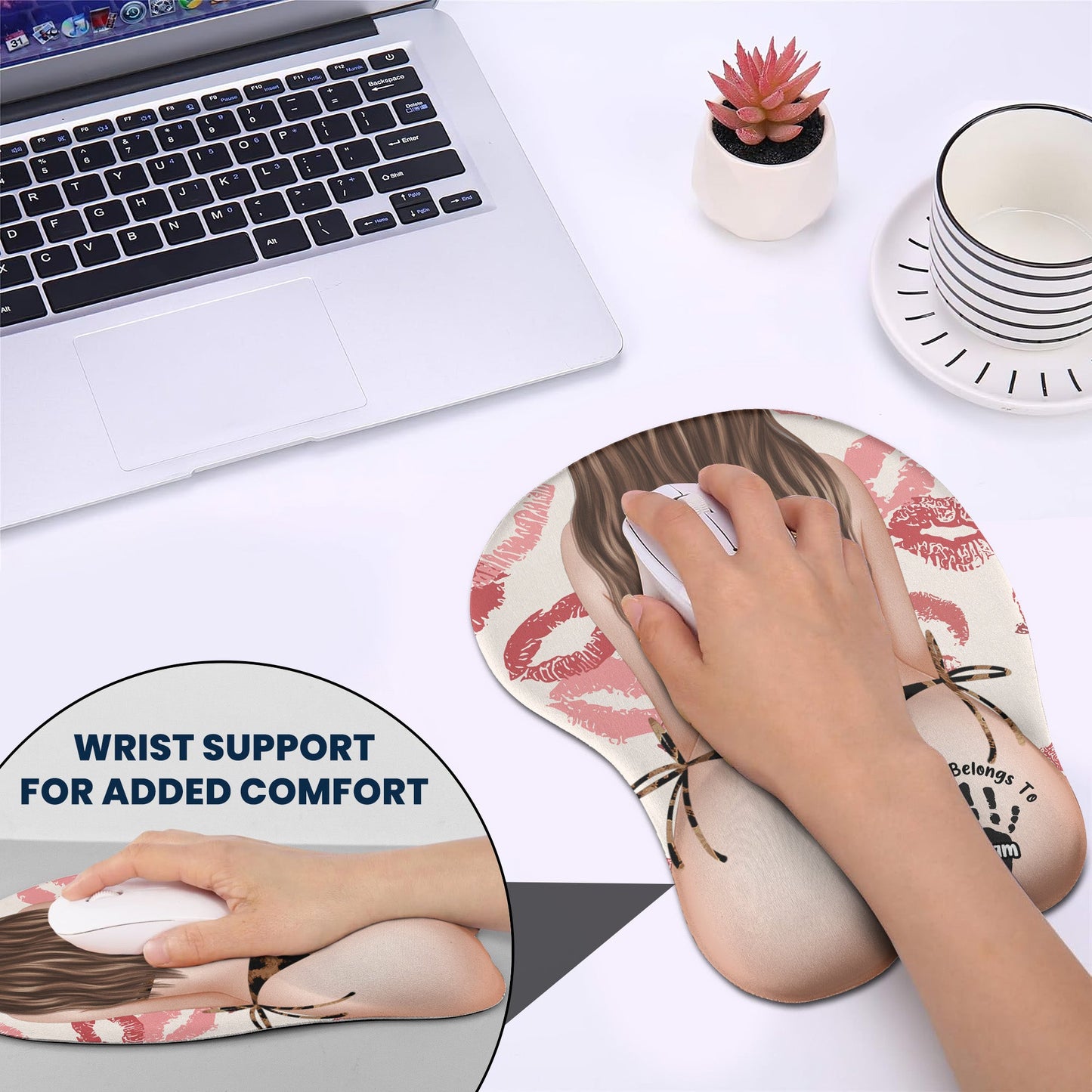 😍🖱️Novelty Wrist Rest Mouse Pad – Sensual, Comfortable & Full of Personality