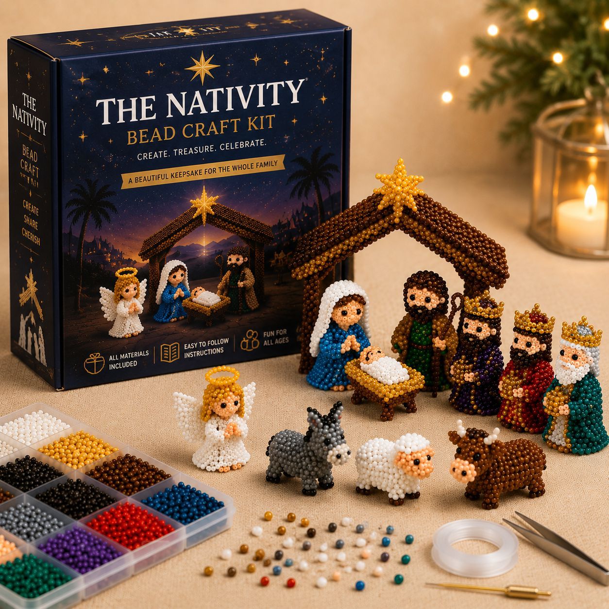 ✨ New for 2026✨ Build Your Own Beaded Mini World | Creative 3D DIY Kit