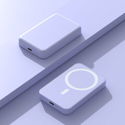 📱5000mAh Magnetic Wireless Power Bank for iPhone 12 to 17, Compatible with MagSafe Cases & Bare Phones, Portable Charger | Father's Day Gift-TI