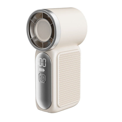 Mini Handheld Fan with LED Display –👍5-Speed Turbo Pocket size Fan.✨USB Rechargeable, High-Speed Cooling for Travel & Makeup. Perfect  Gift.  Portable Refrigeration