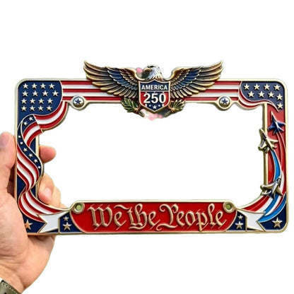 🚗🦅250th Anniversary Car Plate Frame with Eagle Design