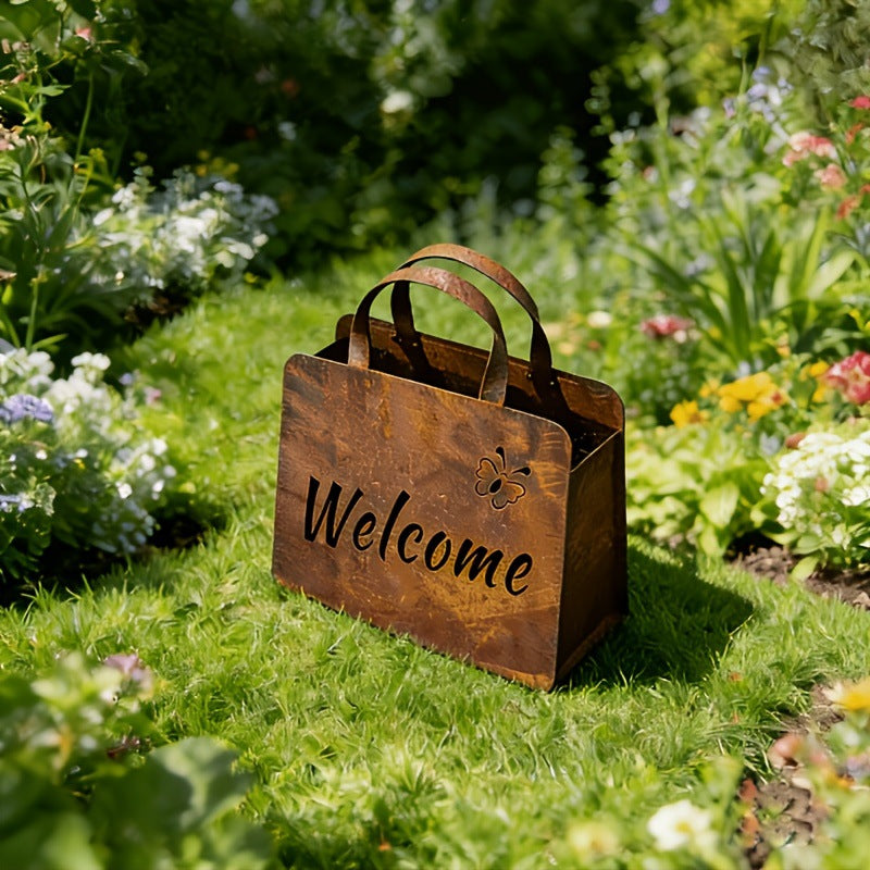 🎁Last Day 50% OFF🌸Rustic Metal Handbag Planter Decor