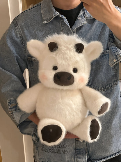 Cute Running Scottish Highland Cow Stuffed Animal