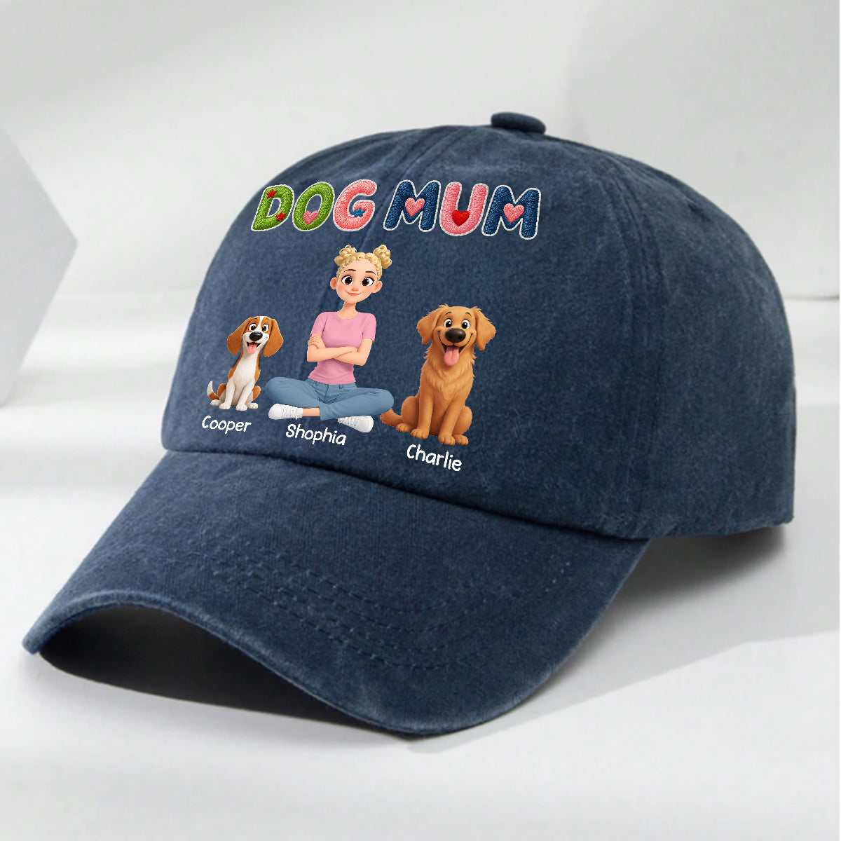 Sun On Our Heads - Personalized Custom 3D Effect Vintage Washed Denim Cap