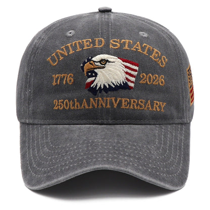 Exclusive USA 250th Anniversary Eagle Cap (1776–2026) —  Embroidered