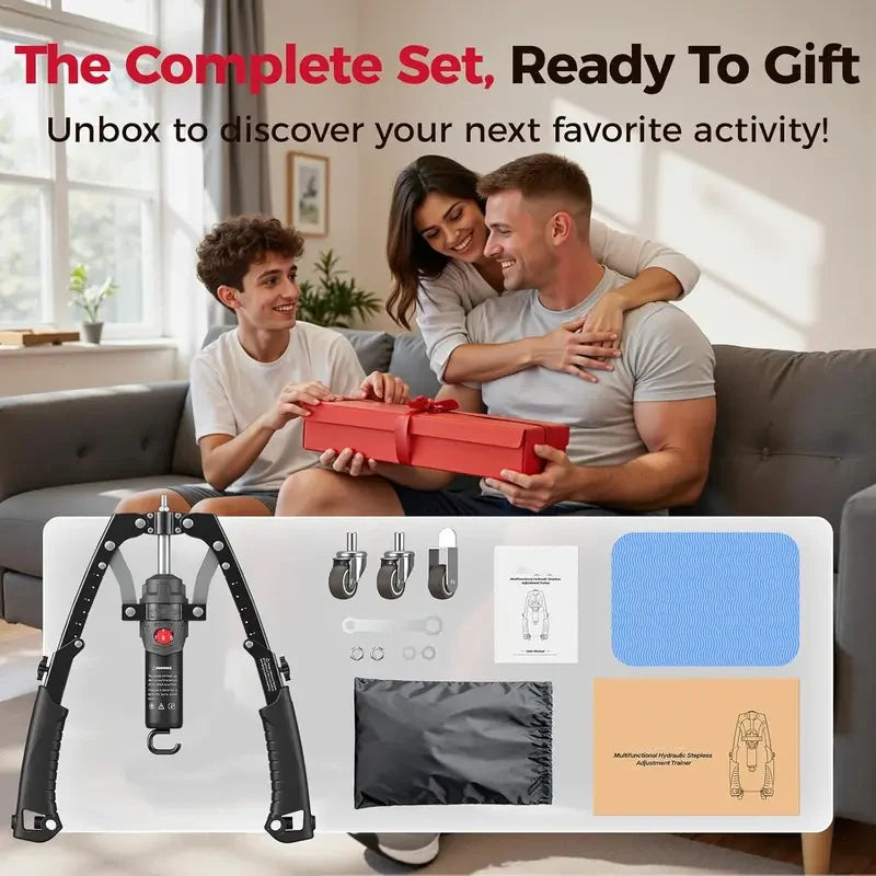 3-in-1 Hydraulic Chest Twister Arm Exerciser & Arm Strength Trainer - Adjustable 22-440lbs Core