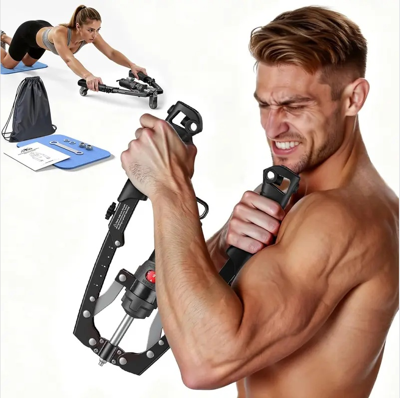 3-in-1 Hydraulic Chest Twister Arm Exerciser & Arm Strength Trainer - Adjustable 22-440lbs Core