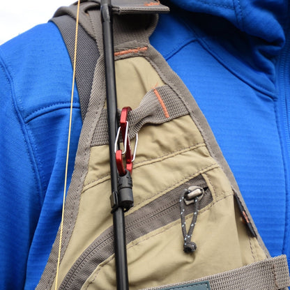 2026 Ultra-Compact Fishing Rod Keeper🎣Lightweight Talweg Rod Roost - Portable & Secure Clip-On Solution for Waders, Belts & Vests