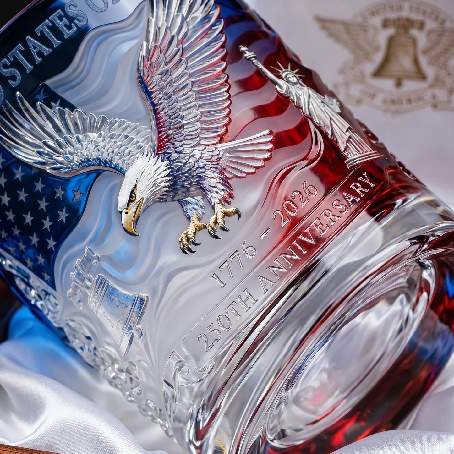 🇺🇸Limited Edition 2026 USA 250th Anniversary Commemorative Glass – 1776-2026 Heritage Edition🥃