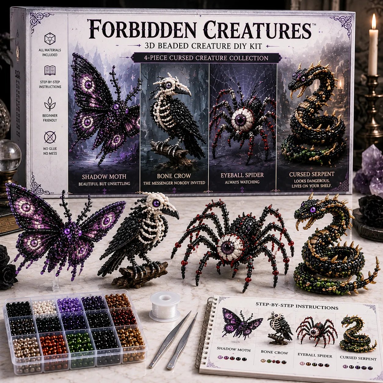 3D Beaded Animal & Fantasy DIY Collection