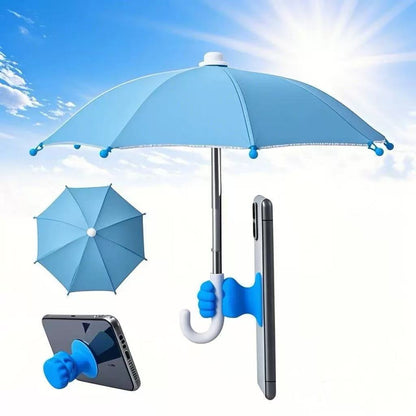 ☂️📱 Adjustable Phone Stand with Sun Shade – Universal Pig Suction Cup Phone Holder