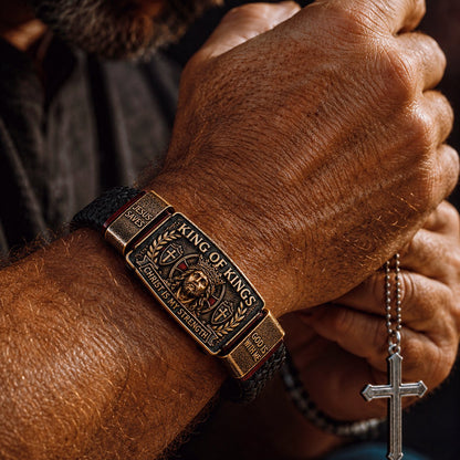 👑 The Ultimate Father's Day Tribute: "King of Kings" Faith Bracelet — Wear Your Belief with Pride (49% OFF Today)