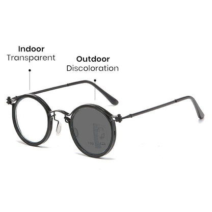 Ultra-Light Multifocal Photochromic Progressive Anti-Blue Light Reading Glasses