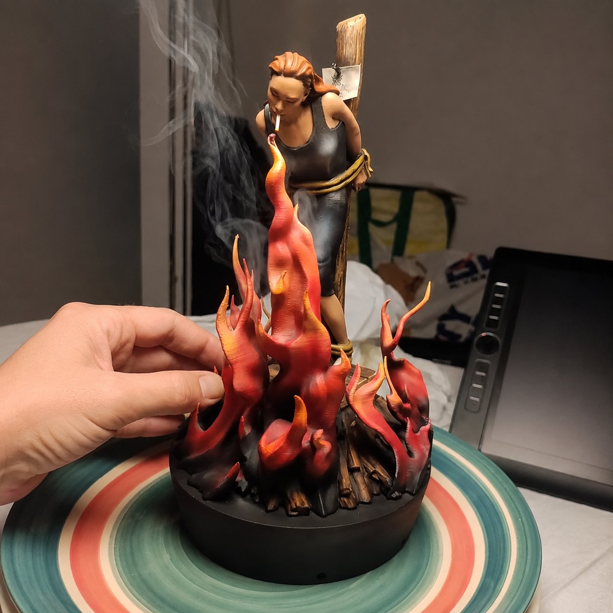 🧙‍♀️Witch Burn Sculpture Backflow Incense Burner | Gothic Art Incense Holder