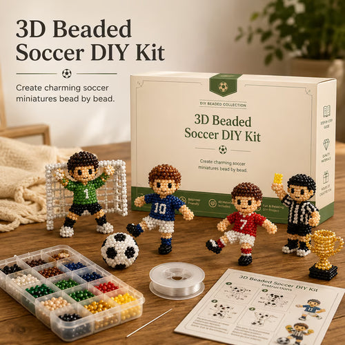 🔥LAST DAY 50% OFF - ⚽✨3D Beaded Soccer DIY Kit