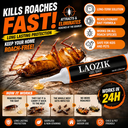 🔥Limited-Time Offer – Save 49% Today🔥LAOZIK Cockroach Gel Bait (New Upgraded Formula)