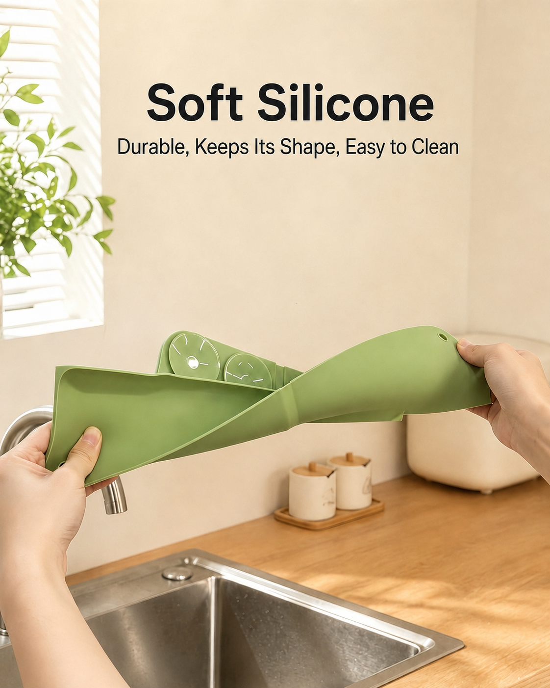 Foldable Silicone Sink Splash Guard