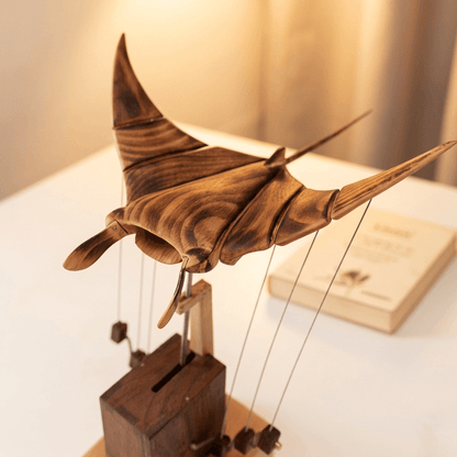 Inexcepted Wooden Manta Ray — The Gift Dad Won’t Forget 🐦‍⬛