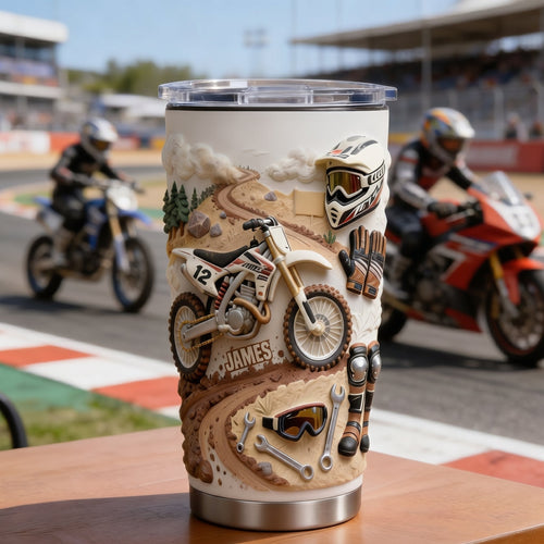 Cool Dirt Bike,Motocross-Personalized Dirt Bike Tumbler