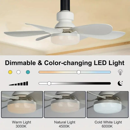 ⏳SUMMER SALE 60% OFF🔥40W LED Ceiling Fan Light – 20.5” Ultra-Quiet with Remote 🎯 | E27 + FREE B22 Adapter 🔌 | For Bedroom 😴, Kitchen 👩‍🍳 & Garage 🛠️ – UK Ready! 🇬🇧