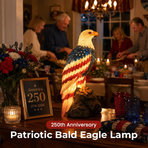 🦅🇺🇸 250th Anniversary Patriotic Bald Eagle Lamp