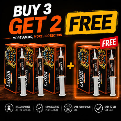 🔥Limited-Time Offer – Save 49% Today🔥LAOZIK Cockroach Gel Bait (New Upgraded Formula)