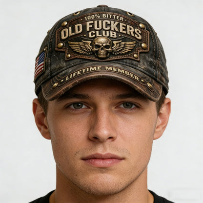 🔥Last Day 50% OFF - Old Fuckers Club Vintage Baseball Cap