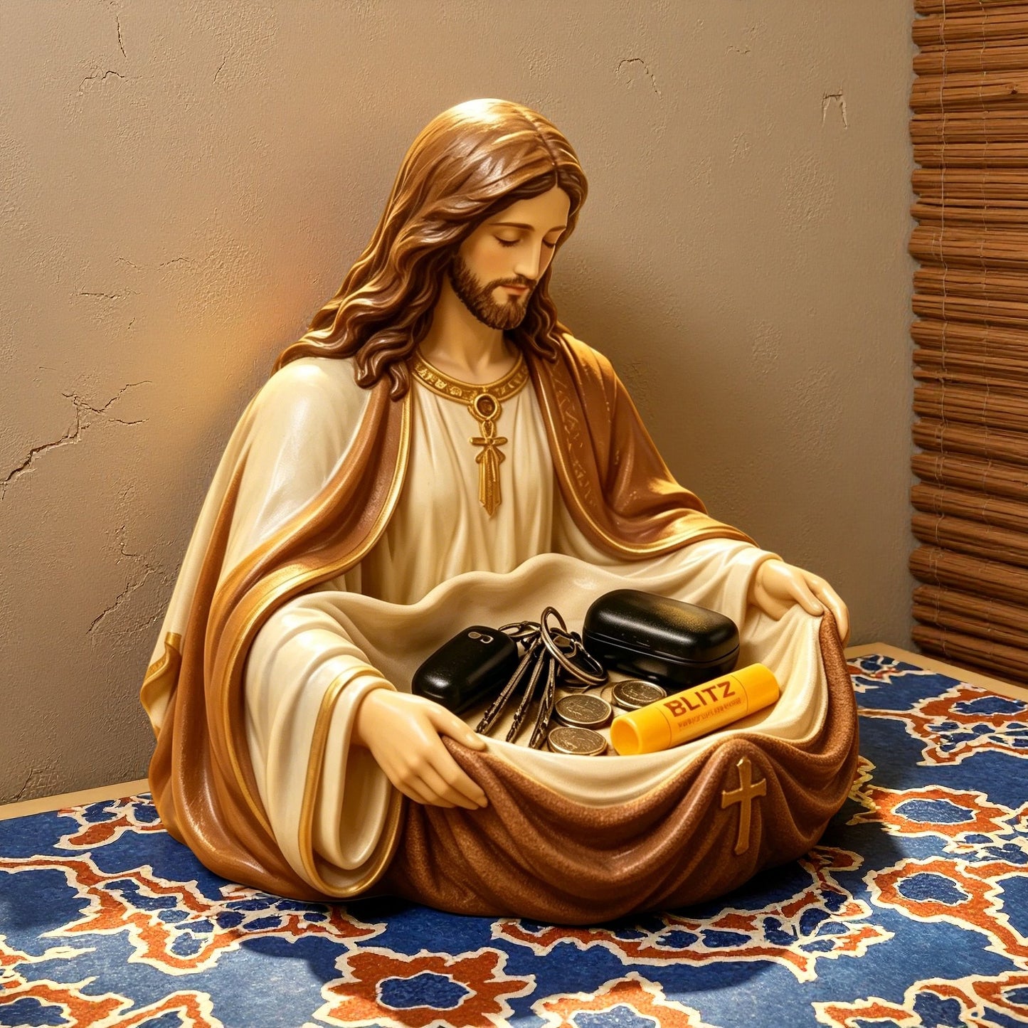 Handmade Jesus Storage Bowl