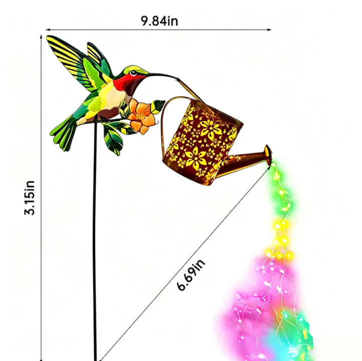 ☀️🐤♻️Solar Hummingbird Garden Stake Lights ☀️🐤♻️