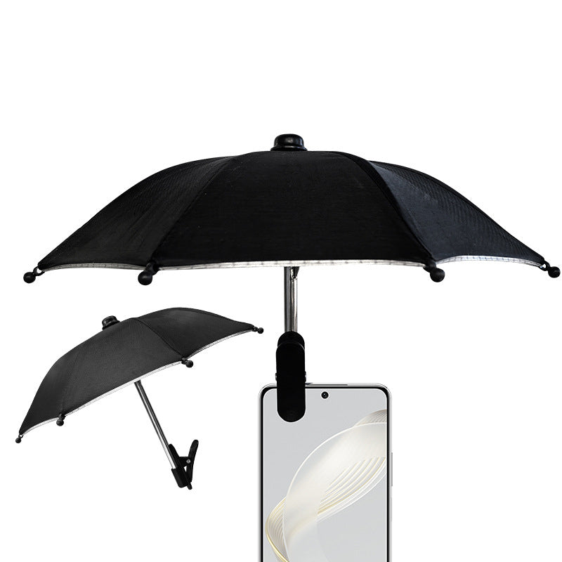 ☂️📱 Adjustable Phone Stand with Sun Shade – Universal Pig Suction Cup Phone Holder