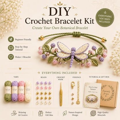 🔥 Last Day 49% OFF - DIY Nature-Inspired Crochet Bracelet Kit