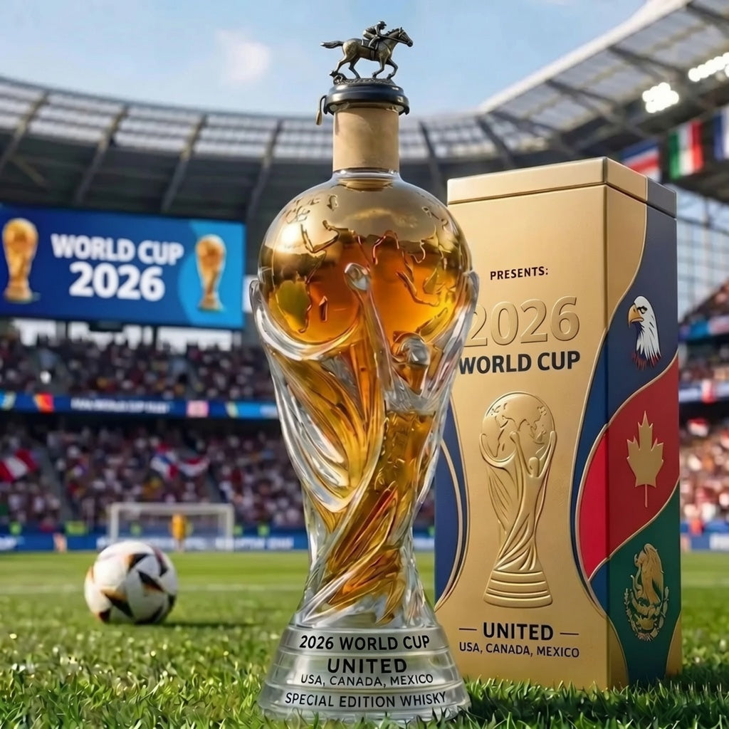 🏆 2026 Soccer World Cup Whiskey Bottle — Special Edition. Father’s Day 49% OFF. Gift-ready collectible bottle.